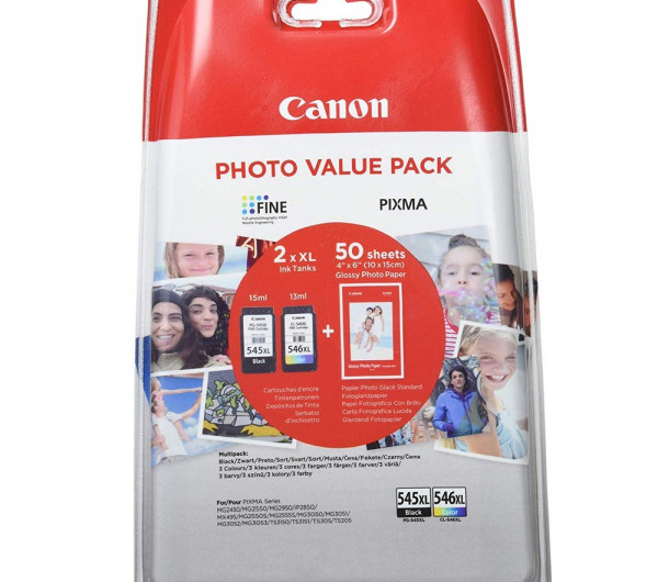 Canon PG-545XL + CL-546XL Tintapatron Multipack 1x15 ml +1x13 ml