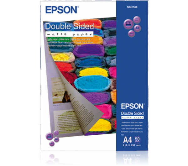Epson matt kétoldalas fotópapír (A4, 50 lap, 178g) 