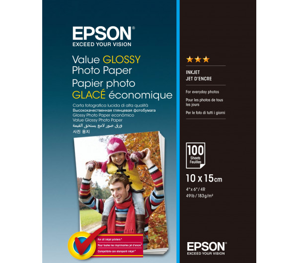 Epson fényes fotópapír (10x15, 100 lap, 183g)