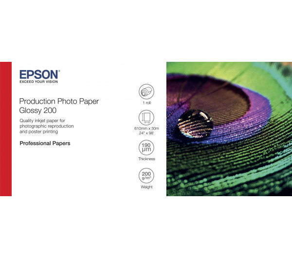 Epson fényes fotópapír 24"x30m 200g