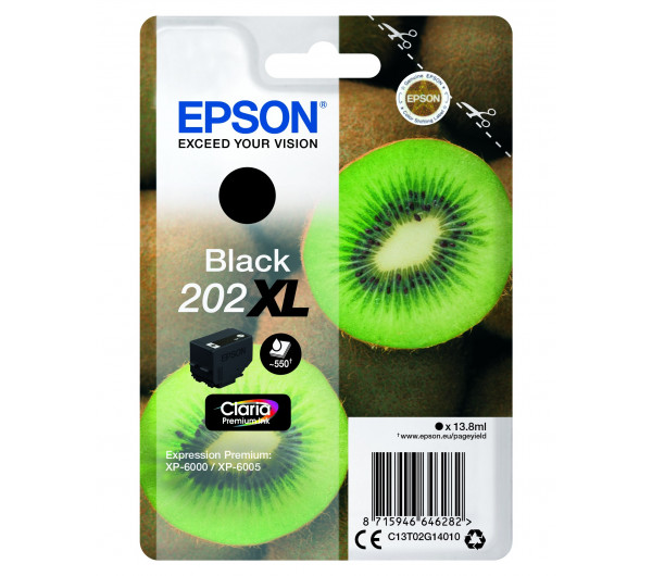 Epson T02G1 Tintapatron Black 13,8ml No.202XL