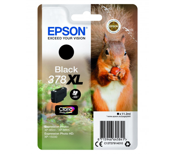 Epson T3791 Tintapatron Black 11,2ml No.378XL