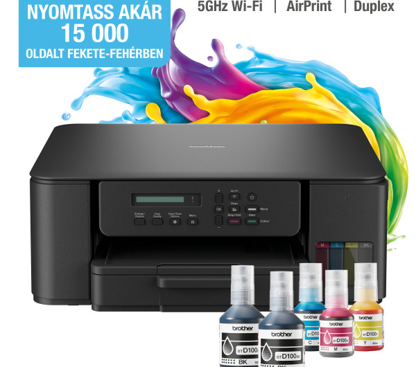 Brother DCPT530DW színes külső tintatartályos simatetős multifunkciós nyomtató