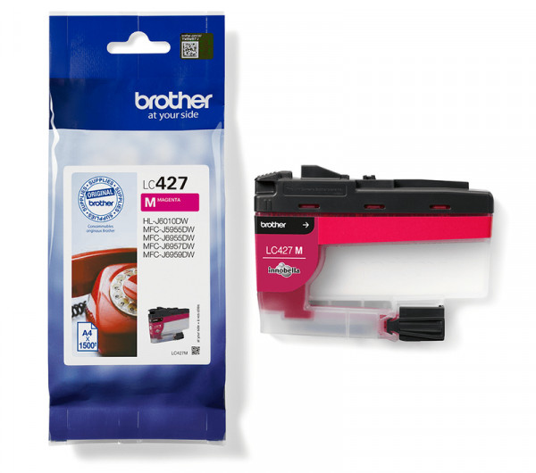 Brother LC427M Tintapatron Magenta 1.500 oldal kapacitás