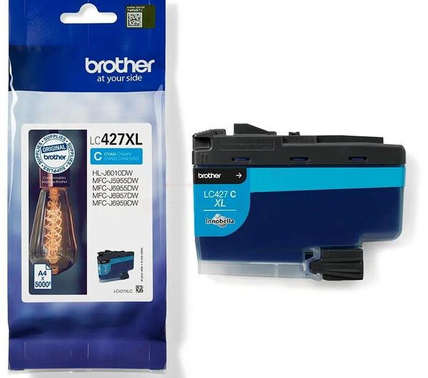 Brother LC427XLC Tintapatron Cyan 5.000 oldal kapacitás