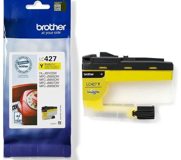 Brother LC427Y Tintapatron Yellow 1.500 oldal kapacitás
