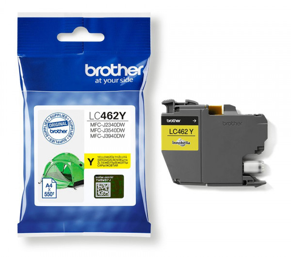 Brother LC462Y Tintapatron Yellow 7,2 ml 550 oldal kapacitás