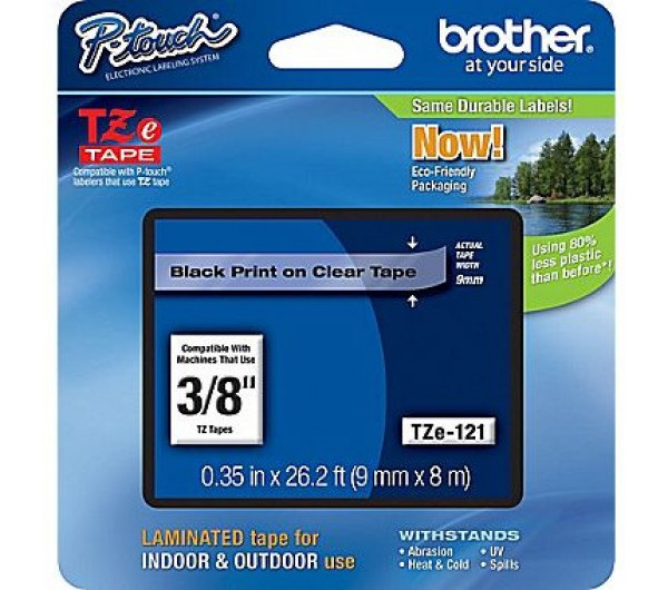 Brother TZe-121 9 mm széles 8 m hosszú szalagkazetta