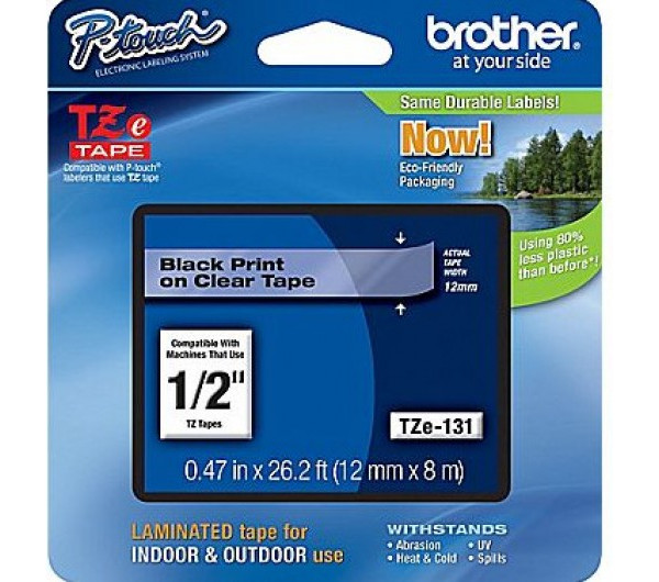 Brother TZe-131 12 mm széles 8 m hosszú szalagkazetta