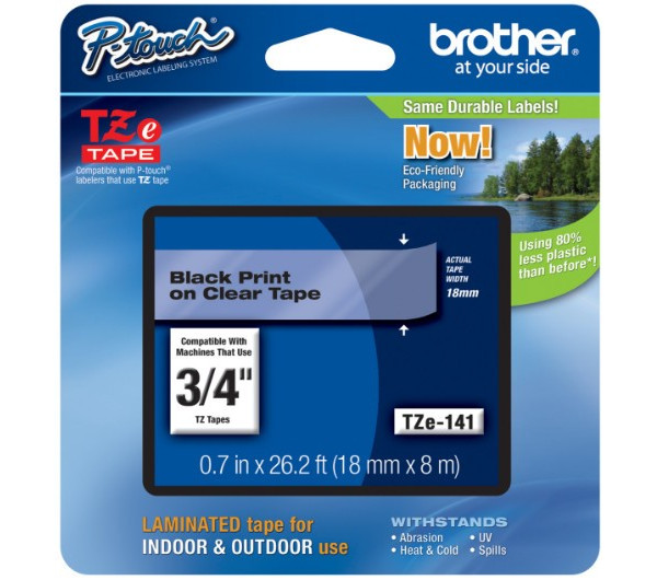 Brother Tze-141 18 mm széles 8 m hosszú szalagkazetta