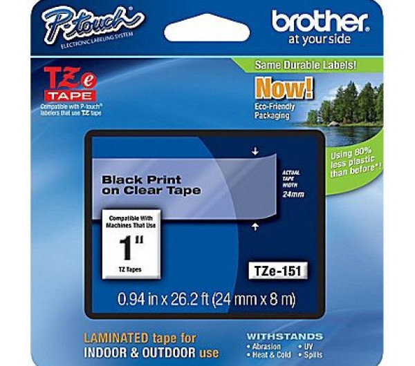 Brother TZe-151 24 mm széles 8 m hosszú szalagkazetta