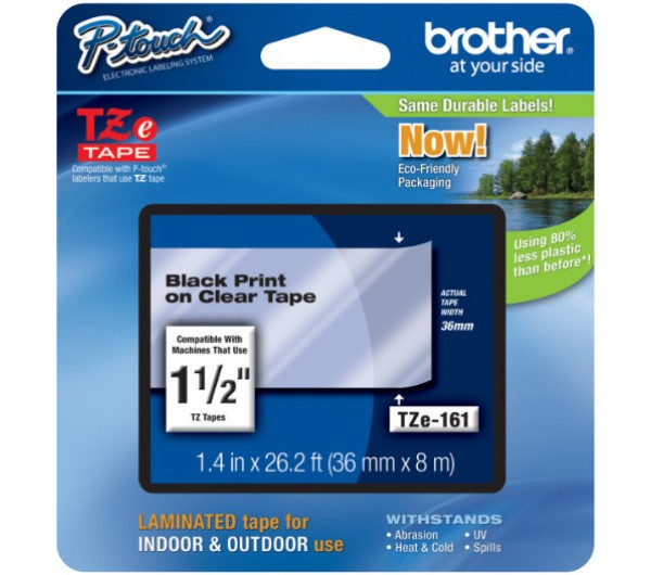 Brother TZe-161 36 mm széles 8 m hosszú szalagkazetta