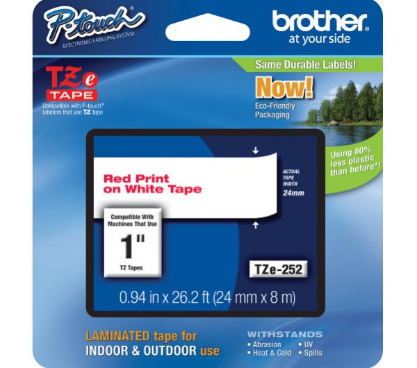 Brother TZe-252 24 mm széles 8 m hosszú szalagkazetta
