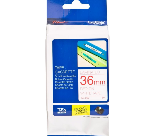 Brother TZe-262 36 mm széles 8 m hosszú szalagkazetta 