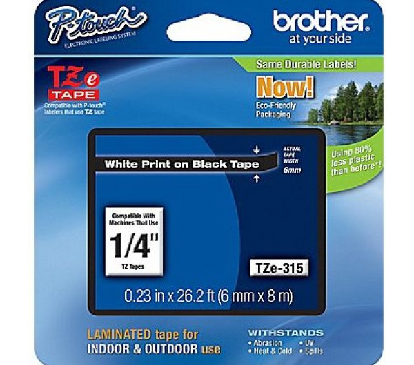 Brother TZe-315 6 mm széles 8 m hosszú szalagkazetta 