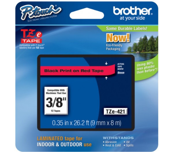 Brother TZe-421 9 mm széles 8 m hosszú szalagkazetta 