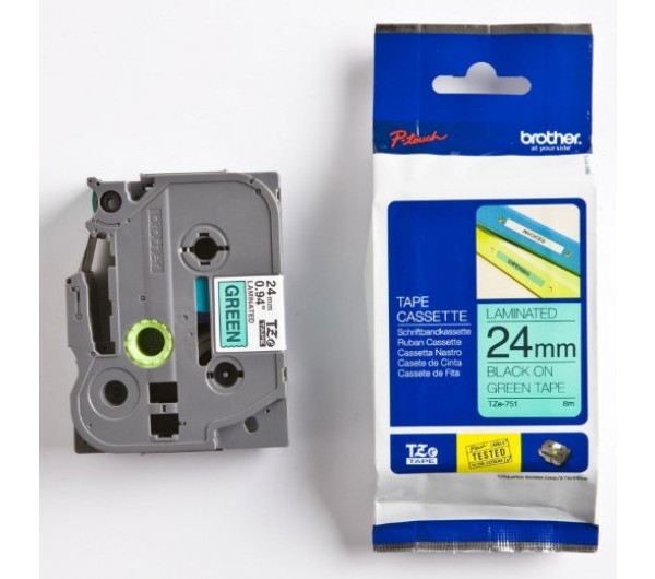 Brother TZe-751 24 mm széles 8 m hosszú szalagkazetta 