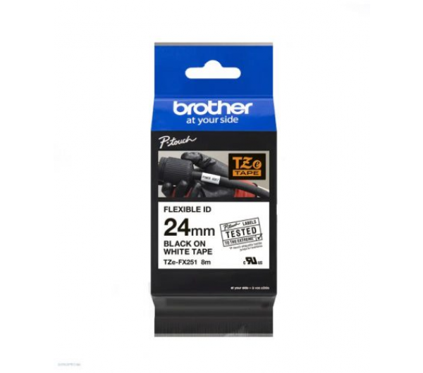 Brother TZe-FX251 24 mm széles 8m hosszú szalagkazetta
