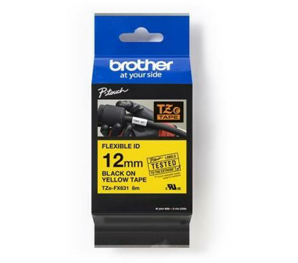 Brother TZe-FX631 12 mm széles 8 m hosszú szalagkazetta 