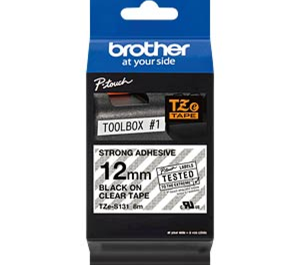 Brother TZe-S131 12 mm széles 8 m hosszú szalagkazetta 