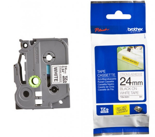 Brother TZe-S251 24 mm széles 8 m hosszú szalagkazetta