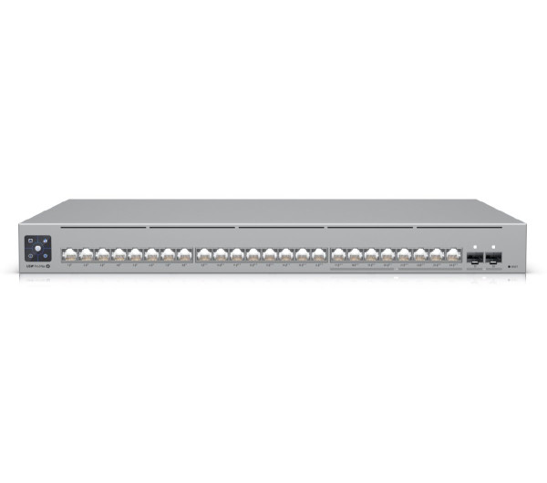 Ubiquiti USW-PRO-MAX-24-POE 16xGbE PoE LAN 8x2.5GbE Multi-Gigabit PoE LAN (400W) 2xSFP+ port L3 menedzselhető PoE switch